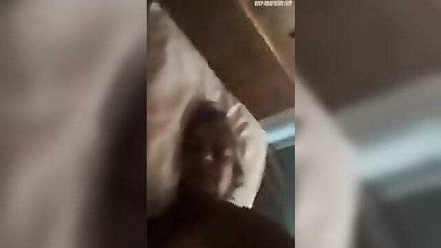 Mature Brazilian cleaning aunt on bed taking dick closeup