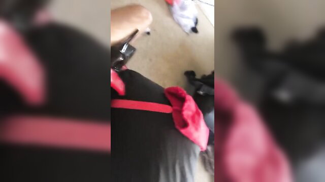 British brunette riding cock closeup in amateur POV sex