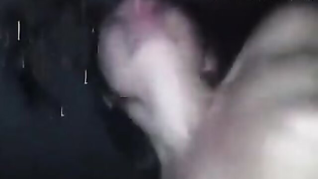 Ukrainian whore closeup blowjob with spit drool on thick cock