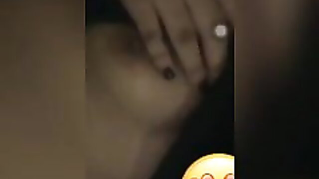 Blurry leaked TikTok girl hand with ring closeup emoji tease