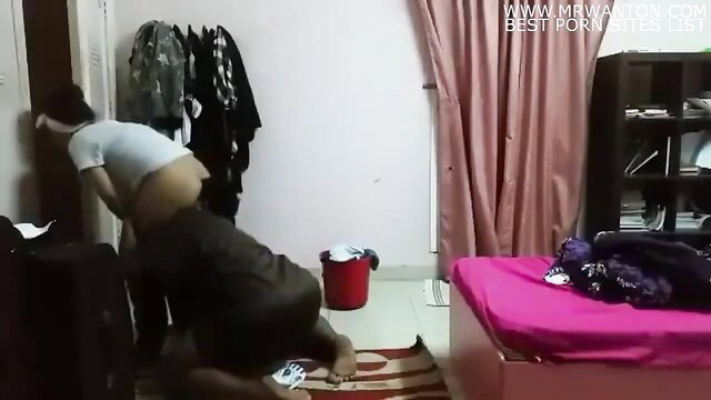 Arab brother fucks sister doggy style on floor HD porn