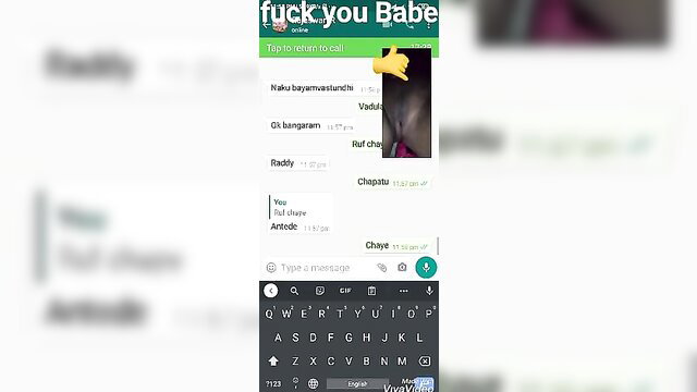 Nude video call babe showing pussy closeup on chat app