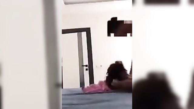 Young guy forces MILF on bed in rough amateur sex