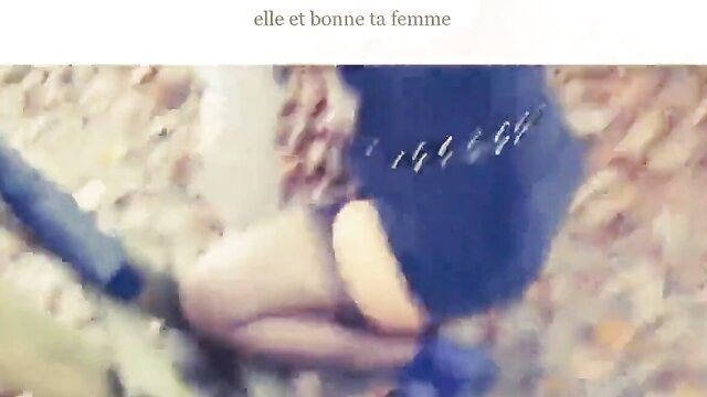 Hot amateur babe dogging outdoors, big ass exposed in woods HD