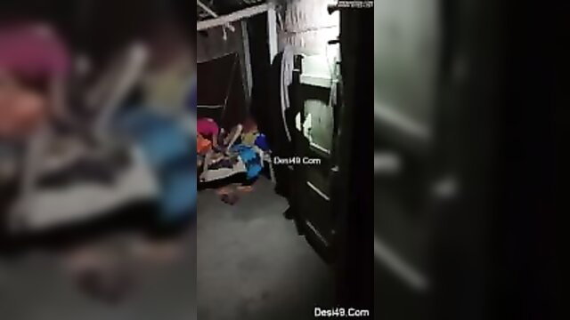 Desi Bhabhi in colorful saree fucked hard by lover on floor