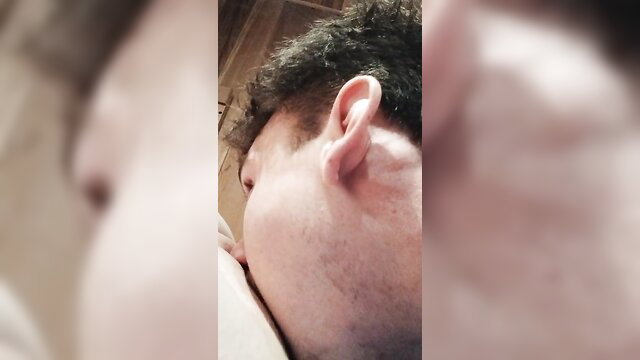 Closeup man licking pussy in sauna, amateur oral sex thumbnail