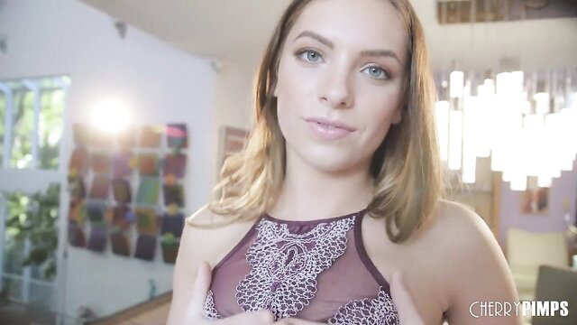 Summer Brooks in sexy lace lingerie ready for cock