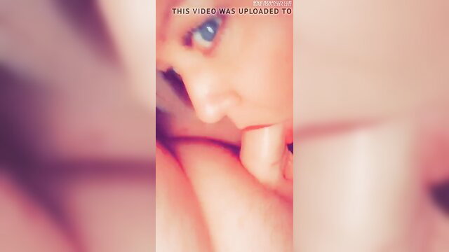 Amateur wife closeup sucking husband's cock homemade blowjob