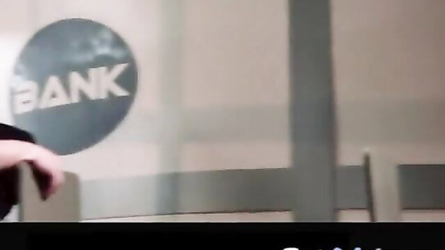 Bridgette B in bank heist, massive tits spilling out top