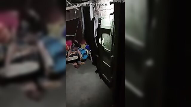 Desi Bhabhi in saree exposing tits and hairy pussy on floor