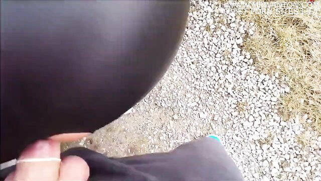Lilli Vanilli POV teasing in tight gray leggings and cyan sneakers
