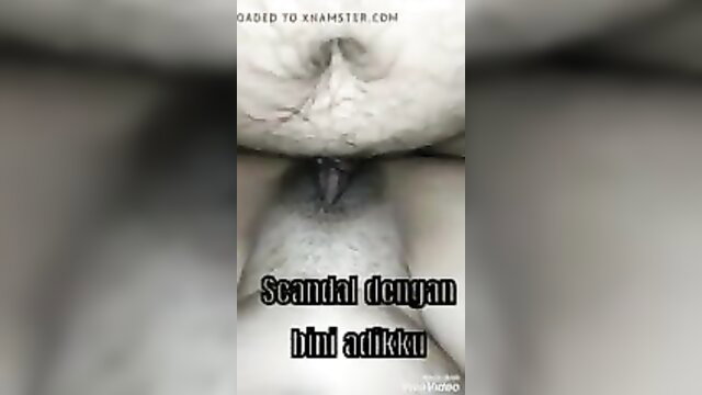 Amateur closeup of shaved pussy and ass from scandal with sister-in-law