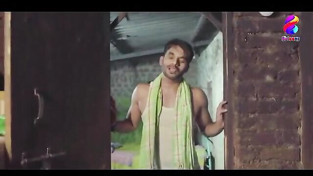 Muscular Indian man in green vest and scarf at door, DevDasi web series thumbnail