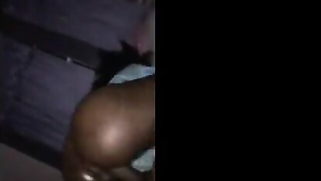 Ebony woman closeup on thick thigh in dim bedroom creampie tease