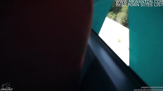 Risky amateur public bus sex with huge cumshot finale