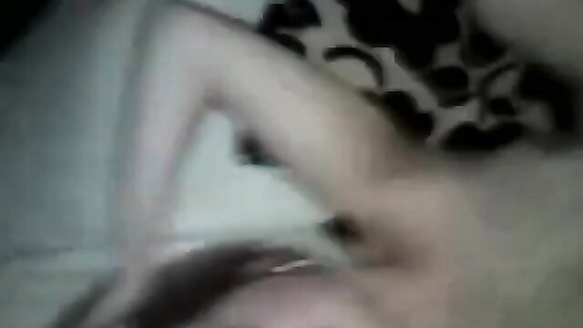 Amateur Brazilian woman giving hot messy blowjob closeup