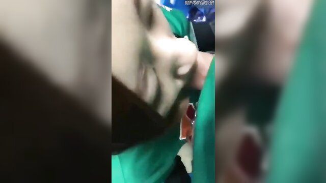 Japanese 7-Eleven clerk gives sneaky BJ in backroom amateur JAV