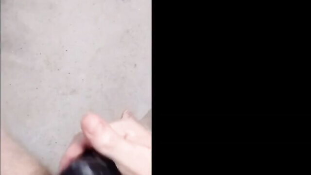 Amateur solo female handjob closeup with dildo in gray room