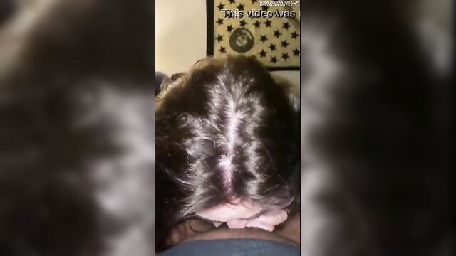 Snowbunny deepthroats massive 9 inch BBC closeup