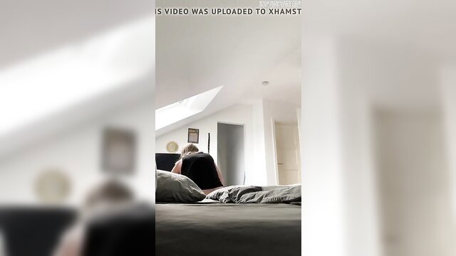 Lonely wife alone in bed, feeling unobserved, Do The Wife solo tease