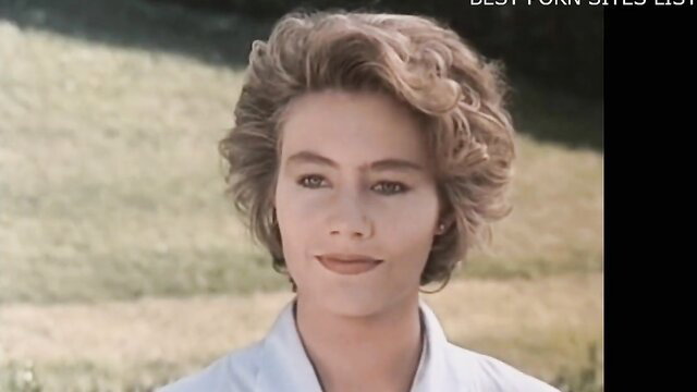 Blonde 80s star Selen in white blouse, I Vizi di Selen 1993