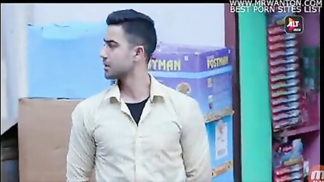 Handsome young Indian man in open shirt, Gandi Baat S01 E02 Tharki Buddha