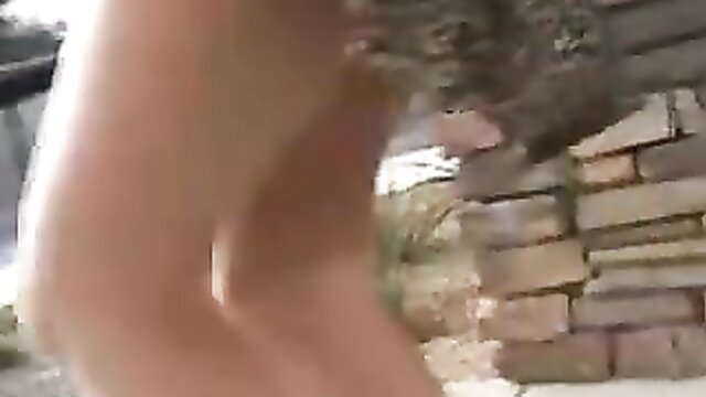 Violet nude outdoors at restaurant, thick thighs by car gear stick