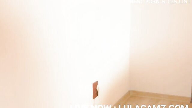 Hot sisters tease each other in bedroom, playful cum play