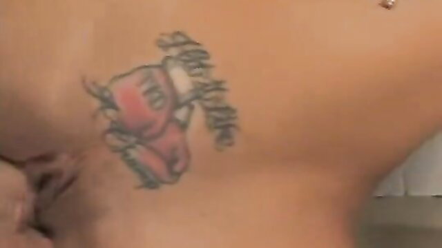 Hot brunette with Hello Kitty tattoo gets fucked to avoid paying rent