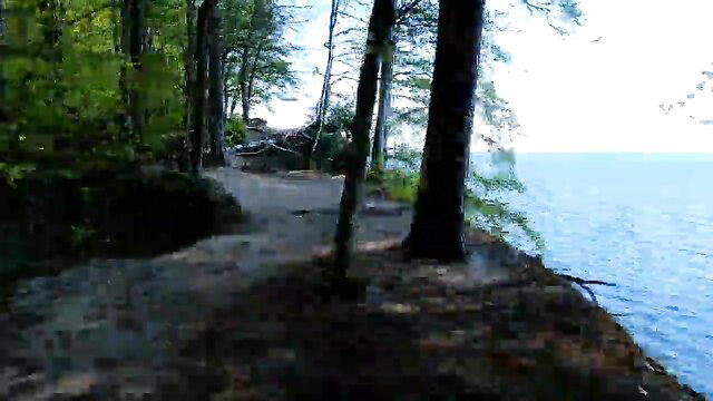 Chihuahua VLOG: Forest trail walk by Gdynia Orłowo sea cliff, public sex adventure