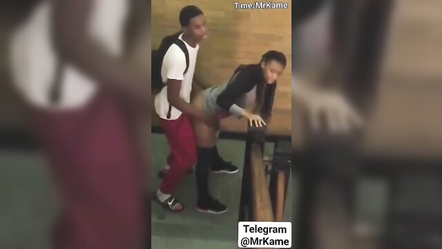 Ebony teen students raw fuck in abandoned house black porn
