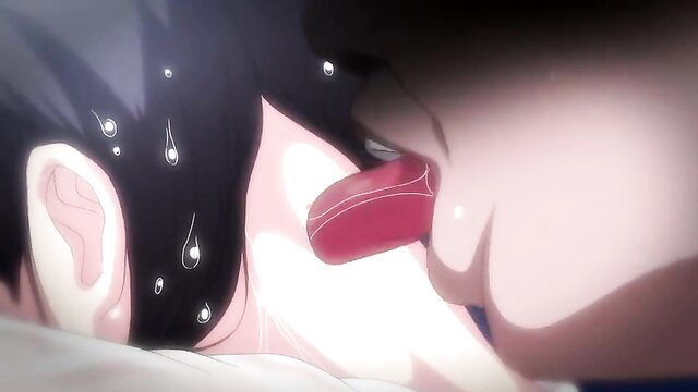 Busty hentai vixen licks cum-covered face in steamy anime porn