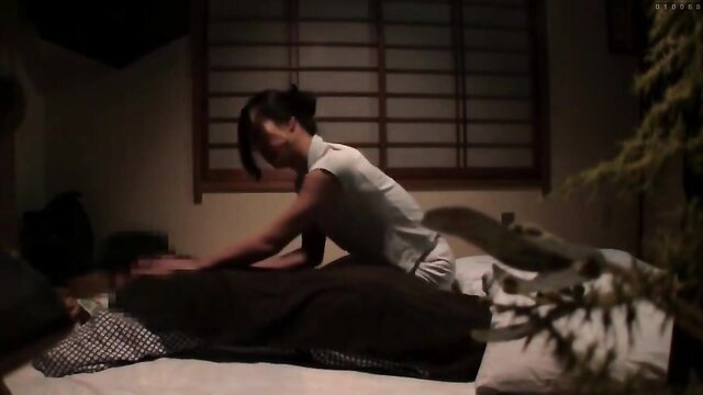 Japanese milf giving erotic massage in ryokan affair JAV