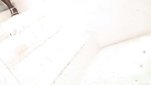 YVG-049 Agony Anal Enema 2 BDSM teaser: bound woman in white tub agony