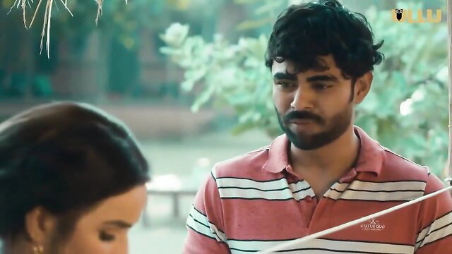 Indian couple in intimate outdoor moment, Ullu hot web series