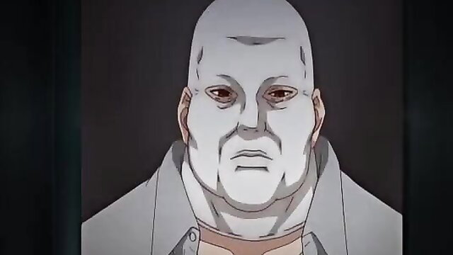 Jitaku Keibiin 2 bald muscular man closeup hentai thumbnail