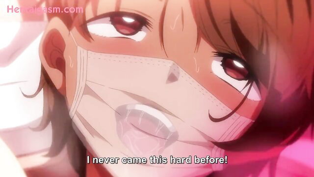 Hentai girl with mask cums hard, ahegao face in Seika Jogakuin