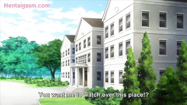 Anime school building exterior in Tsurupeta Shugo Kishi Elfina Ochiru hentai