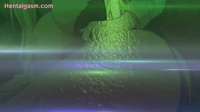Papa Katsu! 4 Hentai girl huge ass bent over glowing green tease