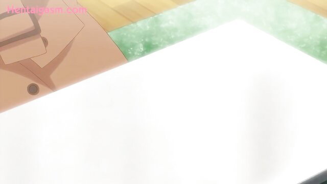 Hentai college girl Christhea exposing magic in public, anime exhibitionism