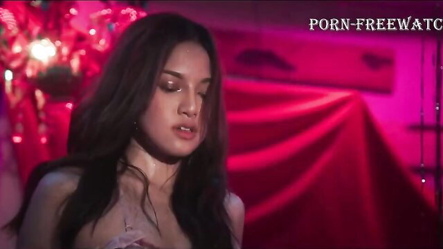 Angelica Heart sexy closeup in red lingerie, nude tits Higop 2023