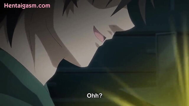 Anime hentai girl with short black hair smirks in Otogibanashi No Onigokko