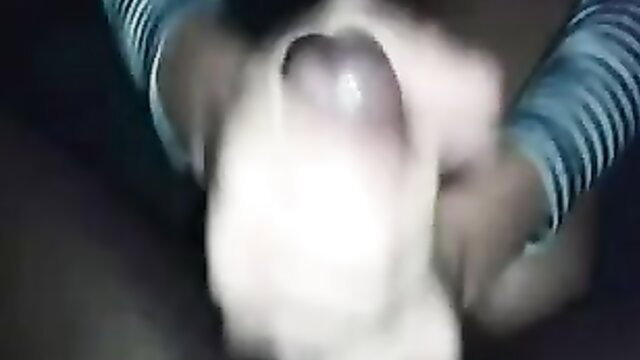 Woman with massive black cock, hands stroking huge BBC closeup