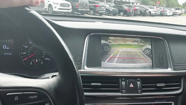 Macy Meadows in car at mall parking lot - Teen GF public thrill