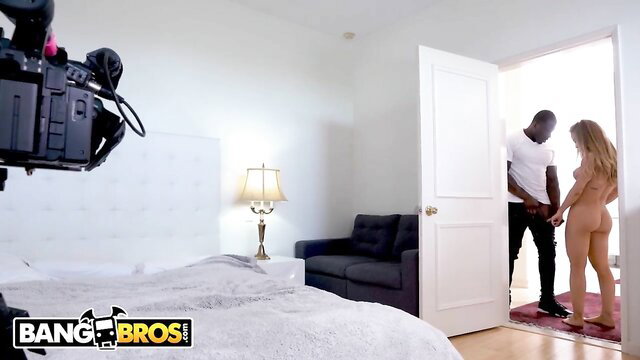 Nicole Aniston nude with BBC star at door in Bang Bros