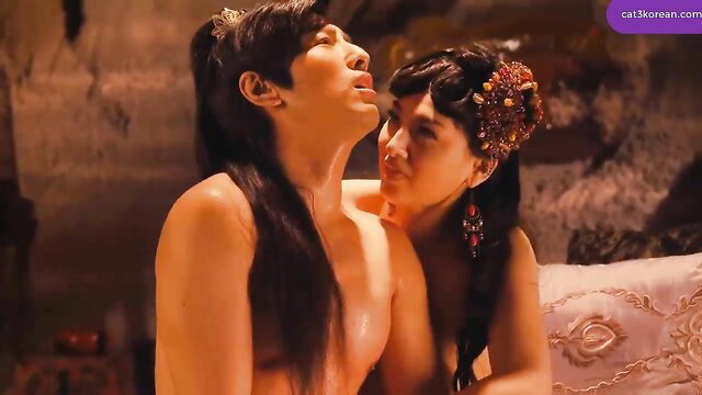 3D Sex and Zen Extreme Ecstasy Asian couple nude intimate embrace