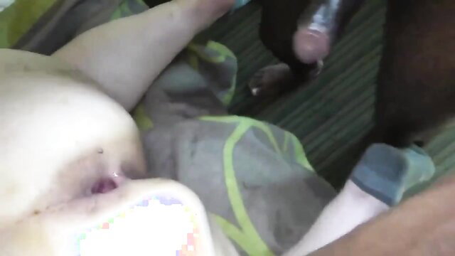 Amateur white BBW painal anal pounding, fat ass stretched wide