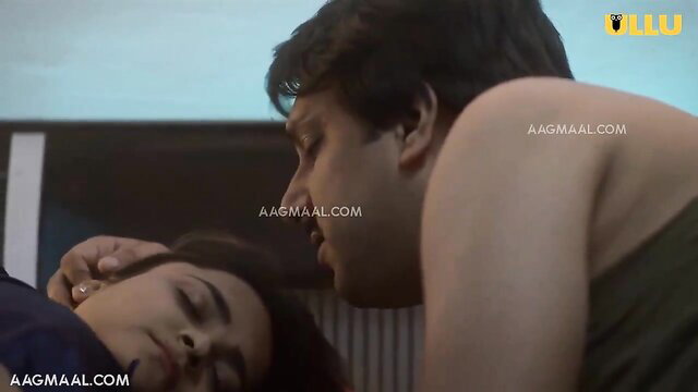 Indian couple in intimate bedroom embrace, Tamil star cuddles nude