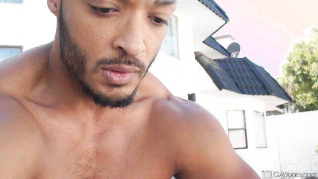 Tom Bentley shirtless muscular Black stud closeup