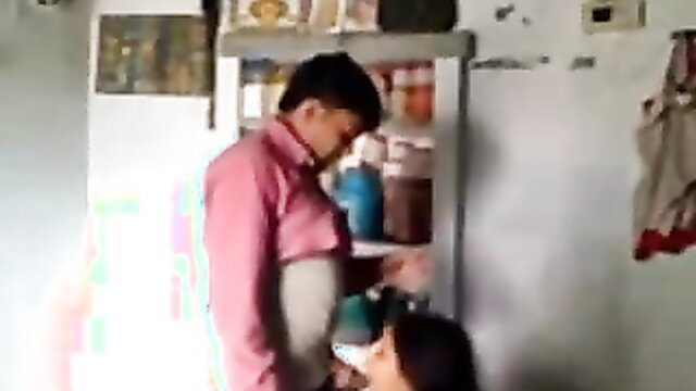 Indian wife confidently rides cock in missionary on kitchen counter
